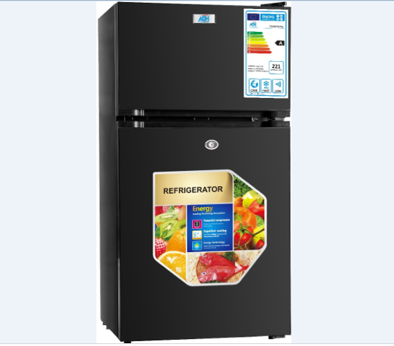 ADH 120litres black clour double door