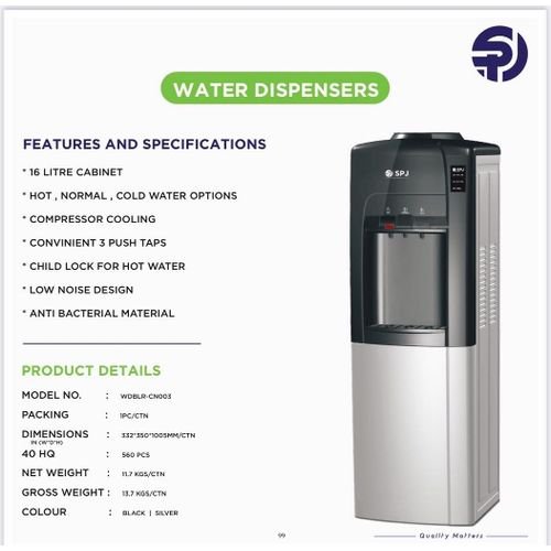 Spj water dispenser with 3 taps