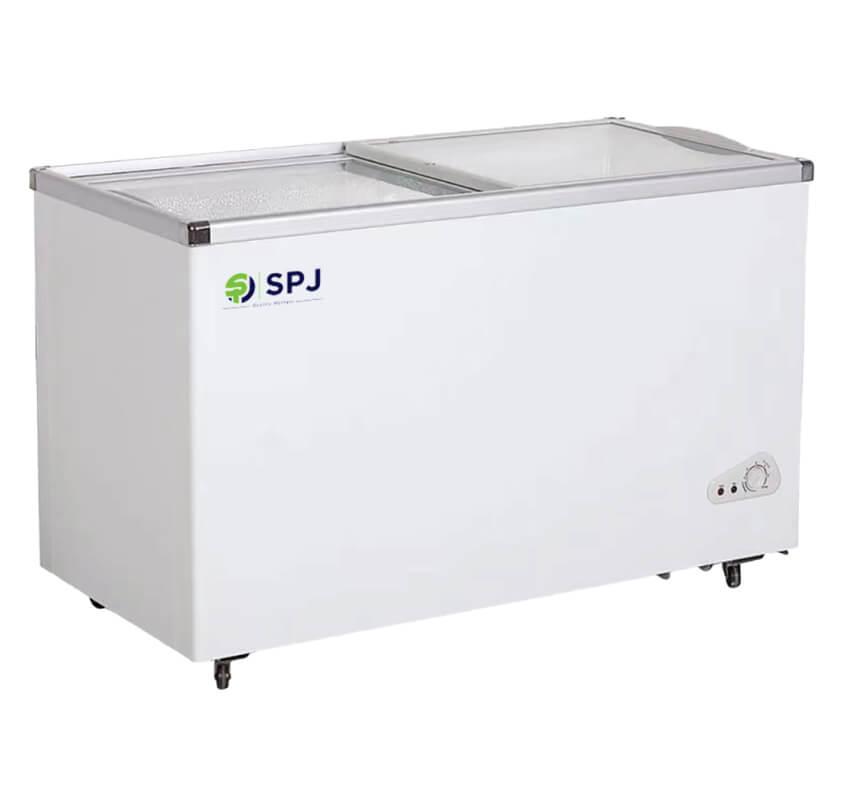 Generic 445 Litres Curved Glass Top Chest Freezer spj