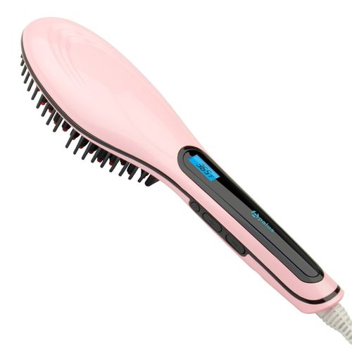 Unisex Hair Straightener Comb – Pink