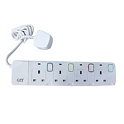 Switched 4 way extension G&T-white