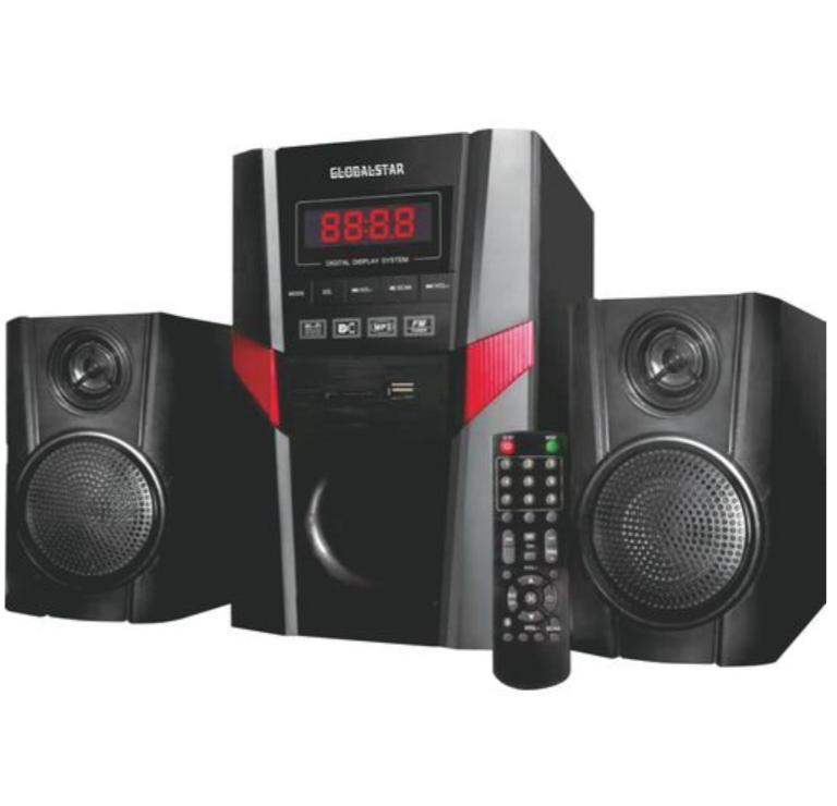 Global-star Home Speaker System 2.1 Channel Hifi Enabled – Black