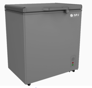 spj 210Litres chest freezer silver
