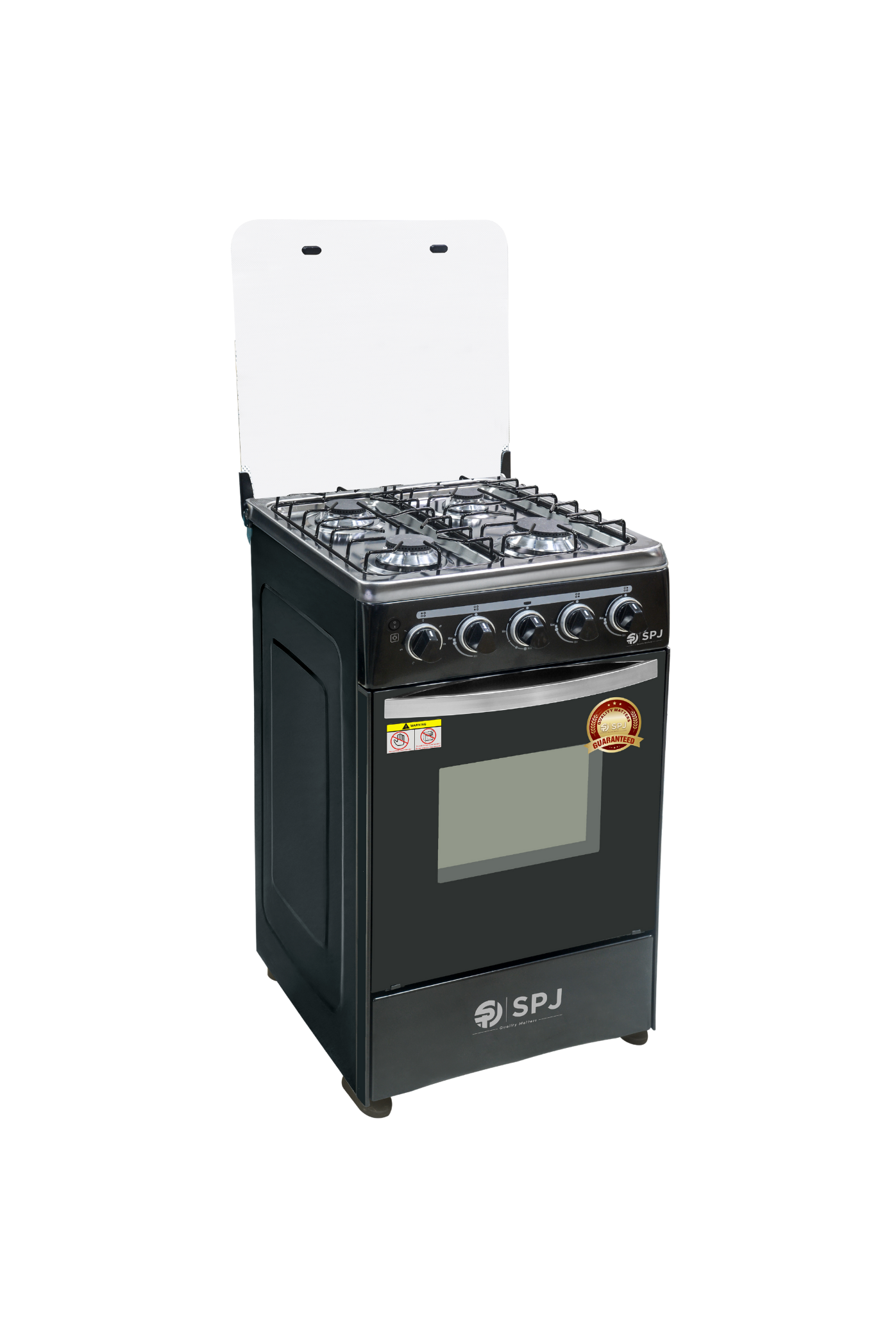 SPJ Full Gas Standing Cooker + Gas Oven 50*50cm – Black