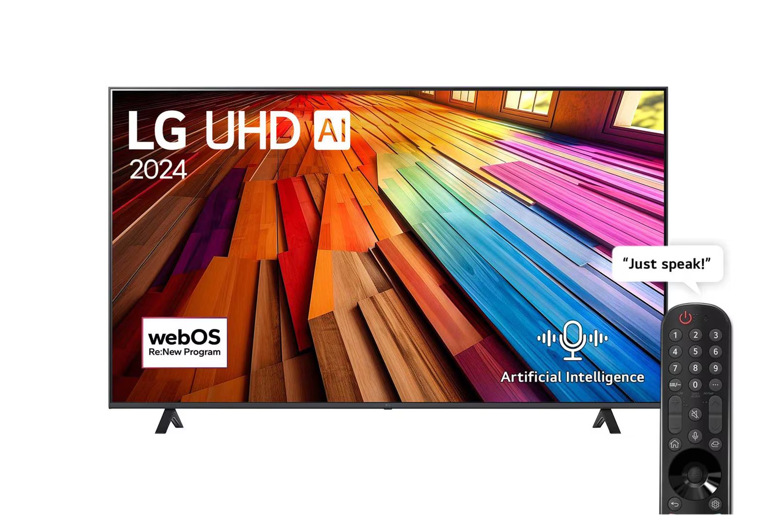LG 75" LED TV 75UT80006LB UHD 4K AI SMART TV  webOS24