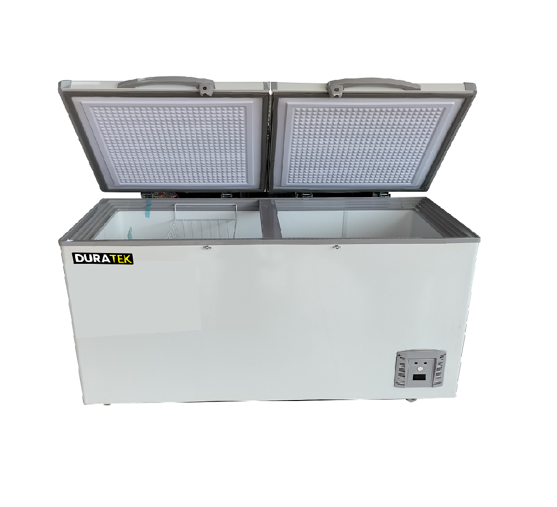 Duratek Chest Freezer I DTCHJJCF388WH1D 388 Ltrs  Double Door White