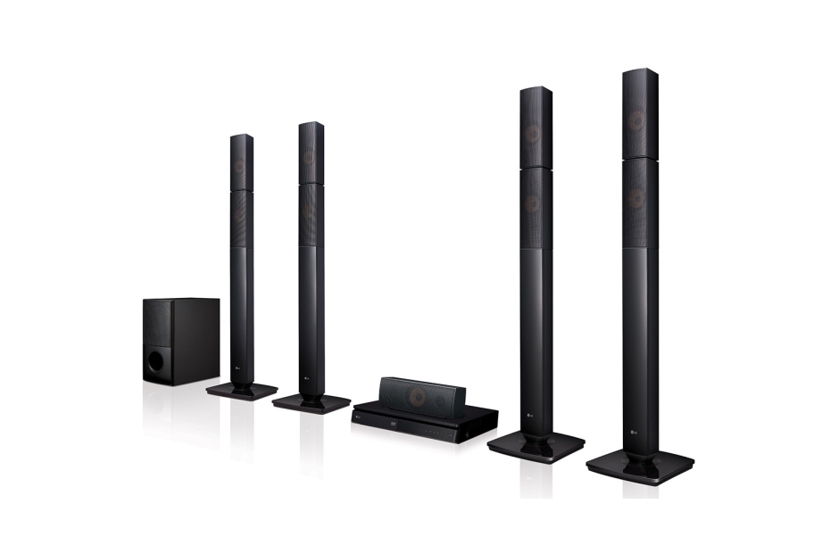 LG Home Theatre 1000W LHD657 4 Tall Speakers