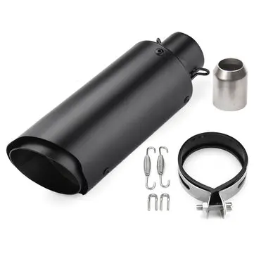 38-51mm Náustky výfukového trubky motocyklu ze žíhací oceli Černé