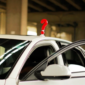 WenTongZi® 20cm Rozkošný massivní otazníkový typ ozdoba střechy auta