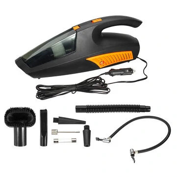 Car Vaccum Cleaner 12V Wired Auto Portable Wet Dry with Wired Tire Pressure