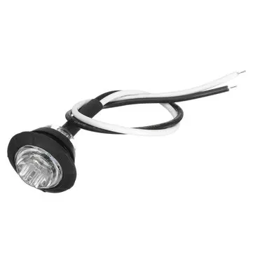 4 ks 12V/24V Bílé Mini Kruhové LED Tlačítkové Prísvitné Světlo Světla Pro Nákladní Vozidlo Přívěs