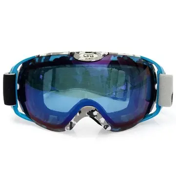 Motocyklové závodní Anti Fog UV400 Dvojice skel Venkovní lyže na snowboardu Goggles