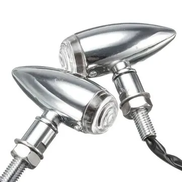 4 ks 10mm Motocyklová ukazovací světla obrázek pro Harley Davidson Cruiser Chopper Chrome