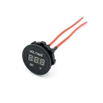 Automoile Motocykl DC 12V na 24V LED digitální voltmetr