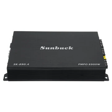 Sunbuck SK-890.4 12V 8900W Auto Zesilovač 4 Kanál Třída Slim Subwoofer Stereo Surround