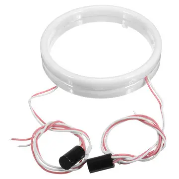 12V Pár LED Bílých Halo Bavlněných Andělské okos Světel 60/70/80/90/100/110/120mm motocykl Auto