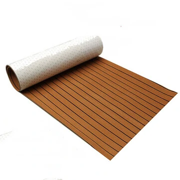 900x2300x6 mm OM papírový hnědý s černou linií Faux Teak Boat Decking Sheet