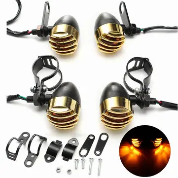 Motocyklové blinkry s objímky vidlice držák třmen pro Harley