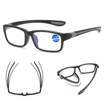 Ultra lehké sportovní čtecí brýle proti modrému světlu brýle TR90 rámeček presbyopické brýle pro muže a ženy
