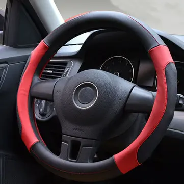 38cm Kožený Kryt volantu Sportovní móda Univerzální pro čtyři roční období