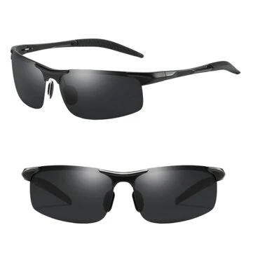 Klasické polarizované sluneční brýle pro muže, lehké UV400 ochrana, proti oslnění, sluneční brýle pro venkovní horolezectví rybaření cestování