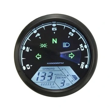 12000RPM LCD Digitální Otachometr Odometer Motocykl 1-4 Válců