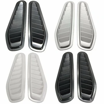 2ks Automobilový Dekorativní Vzduchový Sací Kanál Kryt Motorové Kapoty Přední blatníky