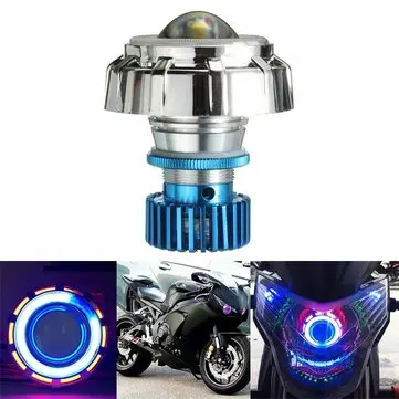 12V LED projektor kit Hi / Low Beam Hlavní světlo Angel Devil Eye Motocykl
