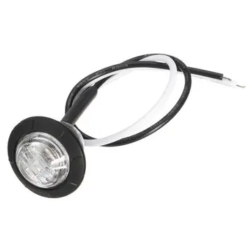 20 kusů Mini 12/24V Modré kruhové LED Tlačítko Boční Značkovací Světla Lampy Přívěs