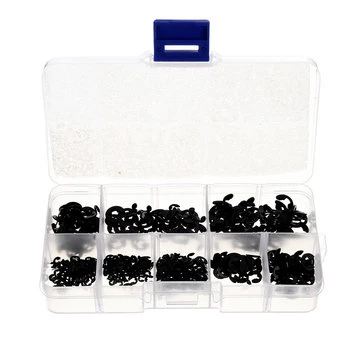 550 ks vnější včelní kruhová přichytná kroužka typu E pro hřídel 1,5 mm až 6mm