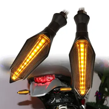 2 ks Světla LED Volejte Motocykl Oranžová Lampa Sekvenční Indikátorová světla