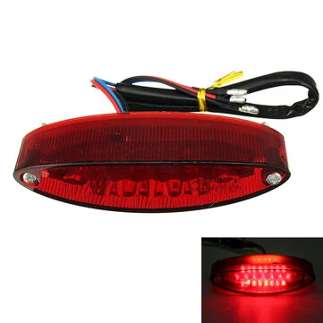 12V Motocykl 28 LED Zadní Brzdové Světlo Svlakovou Poziční Schránkou Červená Lampa Univerzální