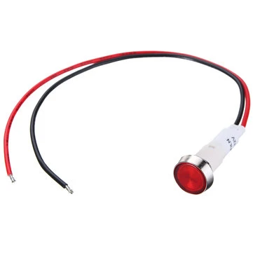 12V 10mm LED Indikátor Pilotní Palubní Panel Varovný Světelný Přístroj