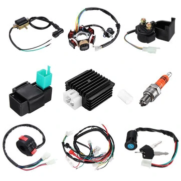 50CC-125CC Mini ATV Kompletní kabelový svazek CDI STATOR 6 cívkový pól Zapalování Elektrický