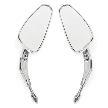 Pár Chrome Zadních Zrcátek Motocyklu pro Harley Sportster Softail Road King Glide