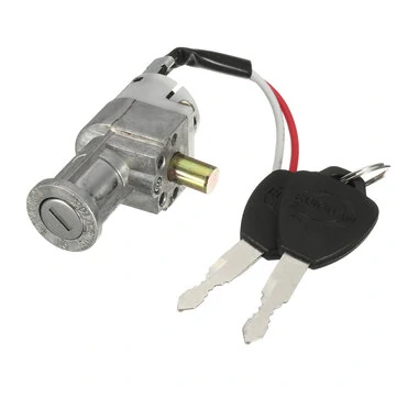 Bateriový nabíječka s mini zámkem a 2 klíči pro motocykl, elektrické kolo, skútr a E-bike