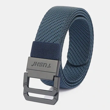 Mužský 120 cm Nylonový Prodyšný Pohodlný Módní Pánský Pásek se dvěma kroužky