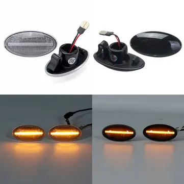 2PCS 3W 12V Dynamické LED boční značky světla lampa Amber pro Suzuki Swift Alto SX4