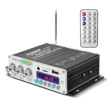 ELEGIANT HY-V10 40W DC 12V Auta bluetooth Zesilovač FM Mini Hi-Fi Stereo Dálkové Ovládání USB Silné Basové Zadní Zesilovač