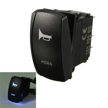20A 12V/24V Hrnkový Přepínač Rocker Toggle On/Off LED Světla Auto Loď