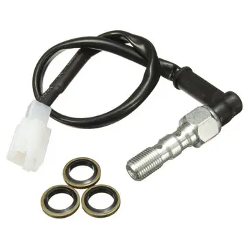M10 X 1.00mm Motocyklový Hydraulický Dvojitý Banjo šroub Spínač Světla Tlakové Brzdy