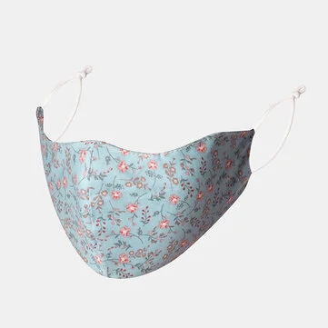Maska na obličej Multicolor Cotton Floral Mask Vintage Print