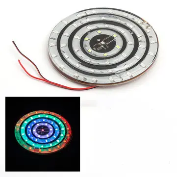 Univerzální 12V Motocyklové LED Osvětlení Dekorace 10cm 8cm Kruhové Blikající Světlo