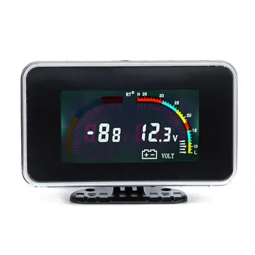 12V 24V 2 V 1 LCD Auto Digitální Měřič Napětí Tlak Teplota Vody Měřič M10