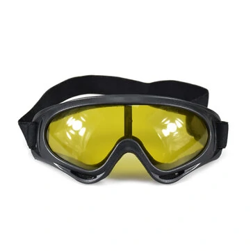 GHOST RACING Motocyklové retro závodní brýle Větruvzdorné ATV Ochranné brýle Černý rám