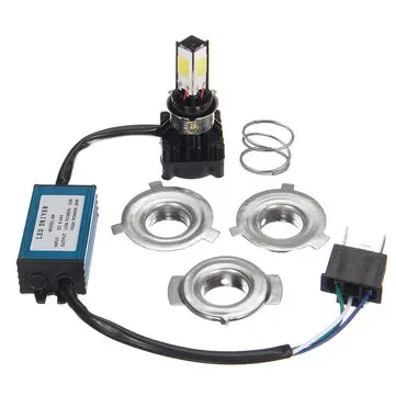 36W 3400LM COB H4 Hi/Lo LED Motocyklová žárovka Lampy H6 BA20D Motorové světlo