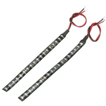 6 palcová Motocyklová Flexibilní 18 LED indikátor zatáček světelné proužky Výrazná oranžová