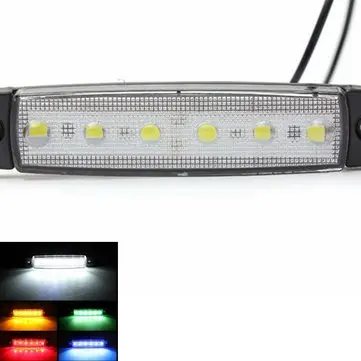 24V 0.5W 6SMD LED Bokový Markírovací Indikátorový Světlomet pro Motocykl Auto Bus Nákladní Vůz Přívěs