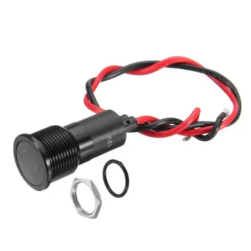 12V 16mm Kovová LED Kontrolka na Palubní Desce Varovná Indikátorová Lampa Motorový Člun