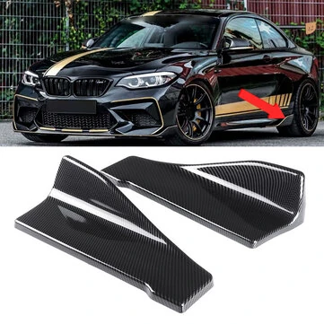 2ks 35cm uhlíková vlákna univerzální boční lišty zadní nárazník lip splitter křídlo blatníky